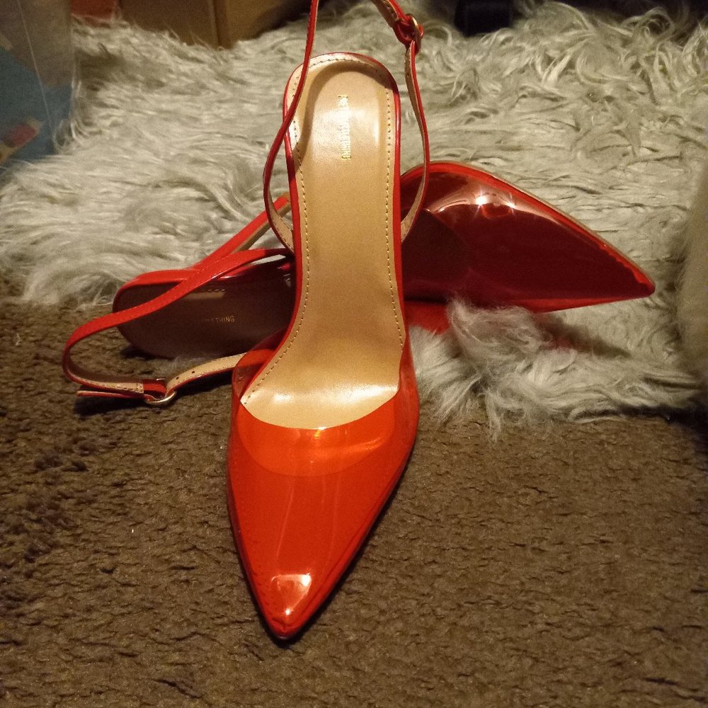 Merry Xmas & A Happy New Red Sling back